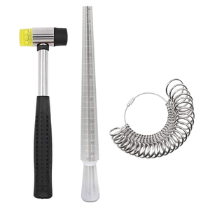 Hiệu Quả Ngón Tay Đ<span class=keywords><strong>o</strong></span> Đ<span class=keywords><strong>o</strong></span> Mục Đích Kim Loại Đồ Trang Sức Công Cụ Thiết Lập Bao Gồm Kích Thước Vòng Mandrel Rod Đánh Bóng Vải Đối Với Trang Sức Làm Việc - Product Image 2