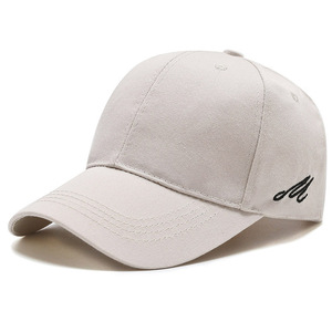 Off White Baseball Cap Cotton Twill Unisex Shade Protection Hat - Product Image 1