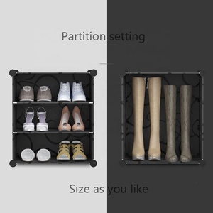 Étagère à <span class=keywords><strong>chaussures</strong></span> portable anti-poussière, armoire de rangement minimaliste moderne, montage gratuit, étagère à <span class=keywords><strong>chaussures</strong></span> - Product Image 5