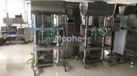 Machine de remplissage de liquides 20 kg avec pompe à diaphragme à 2 têtes, remplisseuse pondérale de liquides, machine de remplissage de liquides en fût 25 kg pour lait et jus