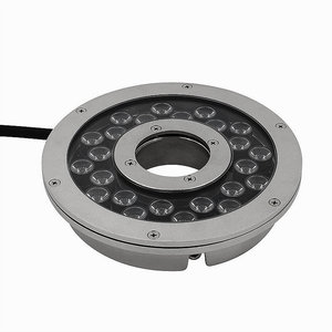 Vòi Phun Đài Phun Nước Vòng Đèn DMX IP68 Chìm Máy Bay Phản Lực Phun Nước Lên Ánh Sáng RGB 316SS 24V 72 Wát Cảnh Quan Siêu Sáng LED -20 - 45 - Product Image 2