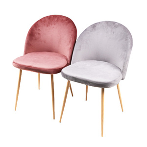 High quality grey chaisemodern gold upholstered ring back dining chair with velvet - Product Image 4