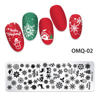 Plaques de stamping professionnelles en acier inoxydable pour nail art, motif floral personnalisé, 6,5x12,5cm, finition douce OEM