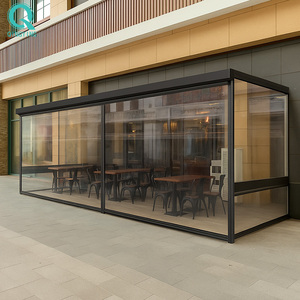 Stores <span class=keywords><strong>de</strong></span> terrasse motorisés étanches en <span class=keywords><strong>PVC</strong></span> transparent QINGYING - Product Image 1