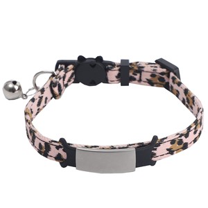 Colliers pour chat à imprimé léopard avec nœud papillon, boucle réglable, pour petits chats, toutes saisons, style tendance, en polyester - Product Image 6