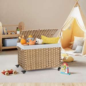 <span class=keywords><strong>Cesto</strong></span> per Bucato in Vimini 2026, Grigio, con Separazione <span class=keywords><strong>Bianco</strong></span> e Nero, per Stirare e Lavare - Product Image 5