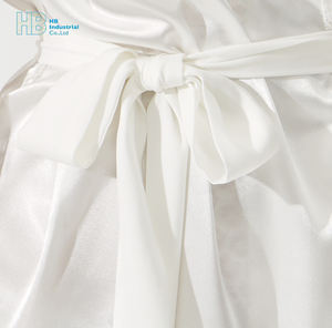 Nouveau Design 8018 Personnalisé <span class=keywords><strong>Pas</strong></span> <span class=keywords><strong>Cher</strong></span> En Gros Femmes Satin Salon Bain Dentelle Robe - Product Image 5