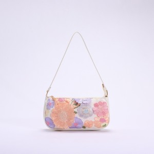 Elegante Bolso Bandolera de PU con Bordado Floral, Bolso de Hombro Moderno para Mujer Joven, Forro de Poliéster, para Todas las Temporadas - Product Image 2
