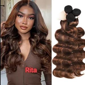 <span class=keywords><strong>Capelli</strong></span> Umani Cambogiani Ricci Birmani Colore Borgogna 99j, Lisci 4/27, Ondulati Ginger Body Wave, con Chiusura 5*5 e Frontale 13*6 - Set in Offerta - Product Image 4