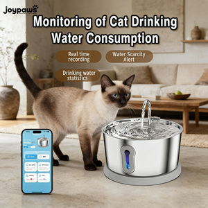 Fontaine à eau automatique intelligente pour chat avec filtre, en acier inoxydable - Product Image 1