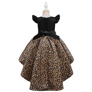 Abito da festa di moda in stile europeo leopardo principessa abiti da compleanno per ragazze di 10 anni <span class=keywords><strong>vestito</strong></span> da ragazza per bambini - Product Image 5