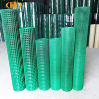 Hazır gemi 3x3cm 1.6mm tel 18m yeşil parmaklıklı ağ demir tel tel örgü rulosu