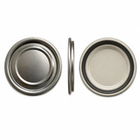 Capsules de scellage sous vide à large ouverture pour bocaux en fer blanc, avec revêtement intérieur compatible remplissage à chaud, diamètre personnalisé pour bocaux de cornichons et de sauces