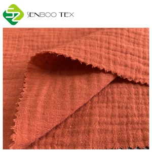 Soft WASHED Organic 100% Cotton <strong>Double</strong> <strong>Gauze</strong> Muslin Fabric for Baby Dresses Lightweight and Breathable for Boys and Girls - Product Image 3