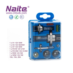 Nite-ampoules automobiles H1 + <span class=keywords><strong>H4</strong></span> + H7, KITS d'urgence, lampe halogène pour système d'éclairage automobile, de bonne qualité - Product Image 5