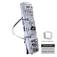 Sac de snowboard imperméable grande capacité pour homme, avec roulettes silencieuses rétractables et séparation sec/humide, pour équipement de snowboard simple ou double
