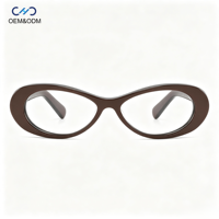 Lunettes de vue pour femmes GL6791, design féminin et vintage, monture ovale en acétate, monture intégrale rétro, lunettes optiques à monture complète