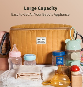 Organizador de bolsa de viaje para cochecito de bebé a la moda, bolsa organizadora de pañales para cochecito, bolsa de lona para cochecito de bebé - Product Image 4