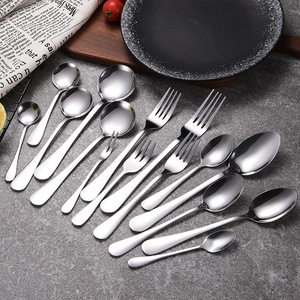 Juego de Cucharas de Acero Inoxidable 304, Cubertería para Sopa, Postre y Café, Duraderas, de Color Sólido - Product Image 2