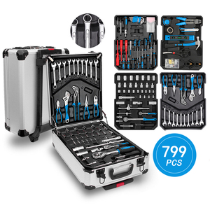 799pcs dụng cụ cầm tay thiết lập Hộp 24 răng Ratchet cờ lê ổ cắm chuyên nghiệp herramientas cơ khí cờ lê xe cơ khí Bộ công cụ - Product Image 1