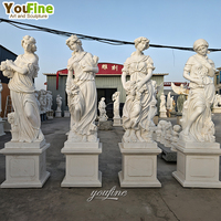 Life Size Outdoor Garden Decor Modern Four Season Outside Marble Statues