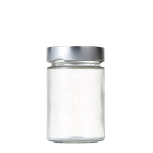 Glasbehälter mit Metall deckel Weithals Glas mit gerader Seite für Honig gurken marmelade Obst Erdnüsse Butter Lebensmittel lagerung - Product Image 6