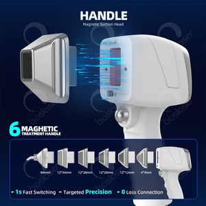 เครื่องกำจัดขนด้วยเลเซอร์ทางการแพทย์ เทคโนโลยีล่าสุด ระบบทำความเย็นคู่ หน้าจอสัมผัส ไดโอดเลเซอร์ 808 นาโนเมตร ได้รับการรับรอง - Product Image 5