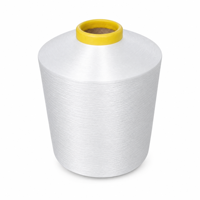 Fil à tricoter 100 % polyester DTY 100/36 de qualité AA, faiblement élastique, Oeko-Tex 100, haute ténacité, semi-terne, pour chaussettes, sous-vêtements et tissus tricotés