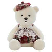 Nouveau ours en peluche poupée mignon cadeau d'anniversaire dessin animé couple mariage ours prix usine ours en peluche jouet