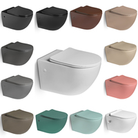 Vente directe d'usine Cuvette de toilette murale ronde Wc Salle de bain Toilette flottante Inodoro Toilette suspendue murale sans monture en céramique