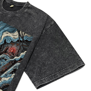 T-shirts décontractés à manches courtes et col rond pour hommes, motif imprimé, coupe régulière, 100 % coton respirant, en jersey, pour la vente en gros - Product Image 5