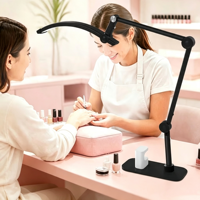 Lampe LED demi-lune transfrontalière moderne et minimaliste à commande par bouton pour tatouage, extensions de cils et nail art