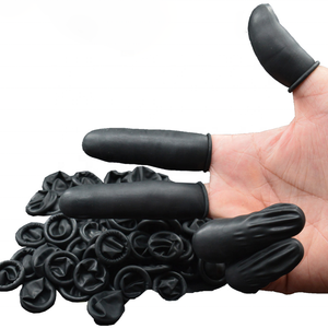 Leenol Hoge Kwaliteit Anti-Statische Vinger Cot Esd Latex Zwarte Vinger Babybedjes LN-1608103 - Product Image 1