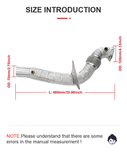 Tubi di scarico per auto SYPES per Ferrari <span class=keywords><strong>488</strong></span> F8 3.9T V8 2015-2020 tubi a flusso libero per impianto di scarico con isolamento termico - Product Image 2