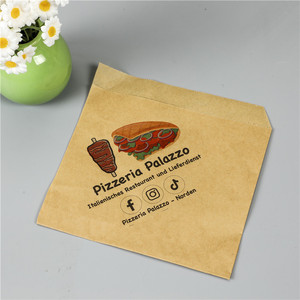 Recyclable Biodegradable Eco Water-Oil Proof Grease-proof Fast Food Noodle Hamburger Takeout Paper Bag Packaging Paper - Product Image 3