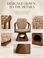 Lit pour chat de qualité supérieure en bouclette, chaise avec structure en bois, maison pour chat pivotante à 360°, coussin amovible et lavable, mobilier pour animaux de compagnie