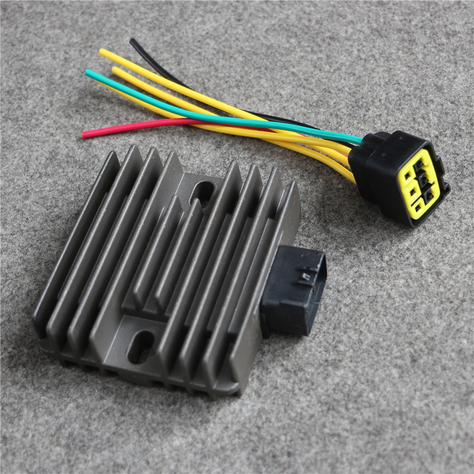 Подходит для GSR400 GSR600 GSX1400 DL1000 vстрома Burgman AN250 AN400 LTA400/500/700 LTF400 King четырехдиапазонный регулятор напряжения Выпрямитель