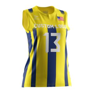 Camiseta Deportiva Personalizada por Sublimación para Equipo de Voleibol, Traje Personalizable en Color Rojo con Jersey Negro para Mujer - Product Image 3