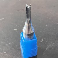 Fraise à 4 dents en MDF, revêtement DLC, queue de 1/2 po, HRC65, pour découpe de chants CNC, personnalisable OEM