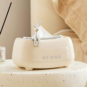 Caja de Pañuelos de Papel con Diseño Moderno de Dibujos Animados, Caja de Servilletas Cuadrada de Plástico de Lujo, Divertido Soporte para Mesa - Product Image 3