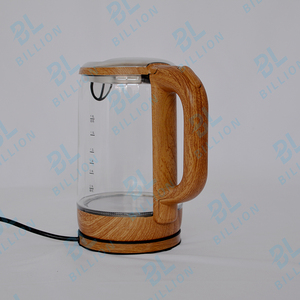 CB CE Certification 1.8L Wood Fashion Design 304SS Electric Glass <strong>Kettle</strong> Factory <strong>with</strong> Blue LED Light <strong>Filter</strong> Hervidor Electrico - Product Image 4