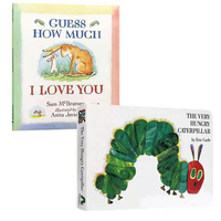 Bibliothèque d'histoires personnalisable à la demande, lot de 4, vente en gros, prix bas, livre cartonné, livres pour enfants, livres brochés, impression