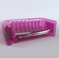 Canapé gonflable extérieur de canapé gonflable transparent coloré