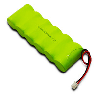 Paquete de Baterías NiMH RC Personalizadas de 7.2V - 6 Celdas AA o 2/3A SC - 1800mAh 2000mAh 2200mAh 3000mAh 3800mAh - Diseño Plano o en Barra