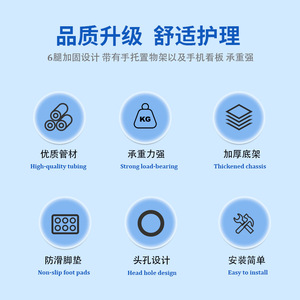 Table de massage avec appui-tête et accoudoirs, éponge de densité moyenne, usage commercial, design durable pour salon de beauté - Product Image 5