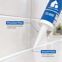 Scellant silicone neutre FEIDU FD-6000, colle à haute résistance pour fenêtres, portes, joints de construction, résistant aux UV, 300 ml