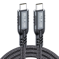 Menyediakan pabrik 240W Thunderbolt 4 USB4 C 8K Video PD Tipe C kabel 40Gbps jaket nilon Hard Disk Thunderbolt 4 kabel USB C Pro
