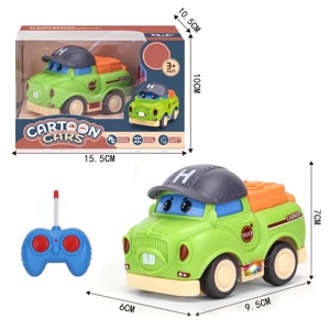 Dwi phim hoạt hình dễ thương xe buýt trường học mini RC Xe đồ chơi hồng ngoại 27Hz Mô hình xe đồ chơi cho trẻ em đáng yêu điều khiển từ xa đua Xe Quà Tặng xe - Product Image 3