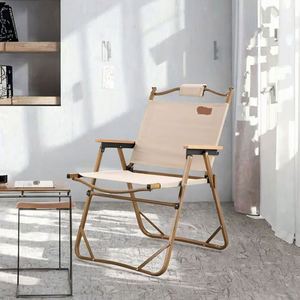 Silla de Playa Plegable de Tela Cómoda con Estilo de Pesca y Diseño Contemporáneo para Uso en Exteriores en Hoteles, Villas y Parques - Product Image 4