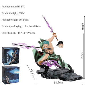 23cm di alta qualità PVC tremila mondo Roronoa Zoro <span class=keywords><strong>Figure</strong></span> Anime Action <span class=keywords><strong>Figure</strong></span> un pezzo modello collezione decorazione giocattoli - Product Image 3